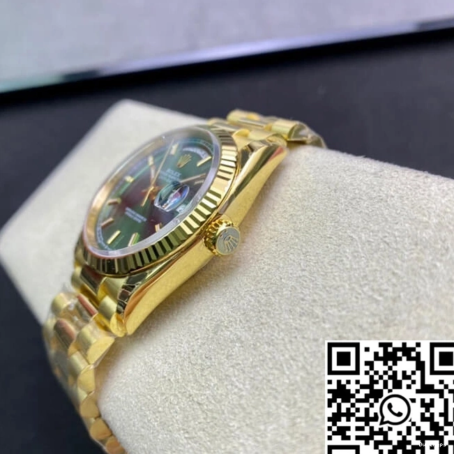 Green Rolex EW Day Date Dial 118238 Factory 0523